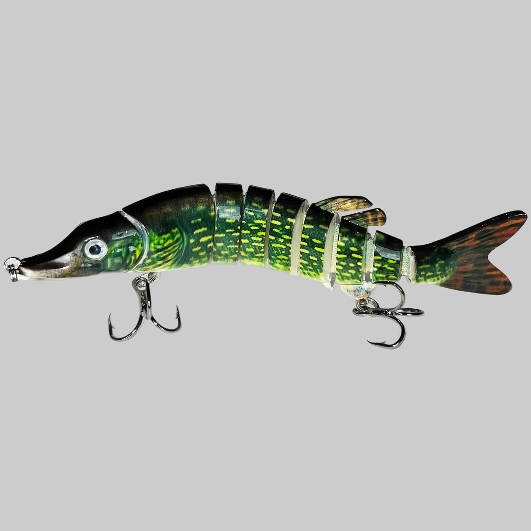 Multi-Jointed Swimbait Fishing Lure – Slow Sinking Hard Bait for Freshwater & Saltwater - 4.9 inch