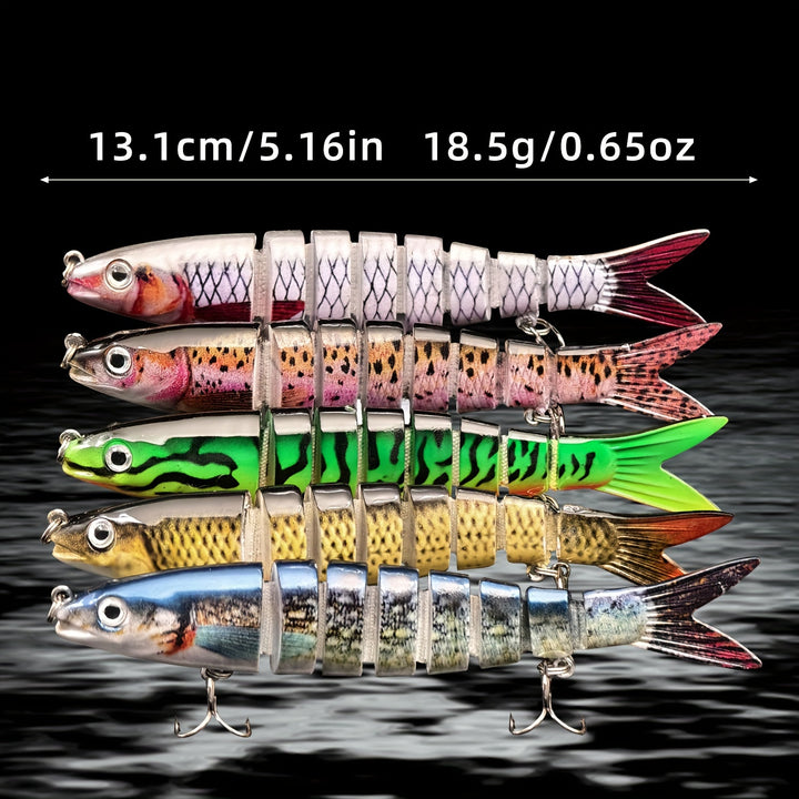 Multi-Jointed Fishing Lures for Freshwater & Saltwater – Slow Sinking Swimbait