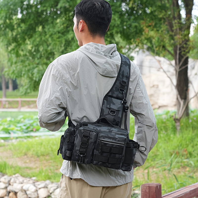 Heavy-Duty Fishing Backpack with Rod Holder – Multi-Compartment Outdoor Gear Pack