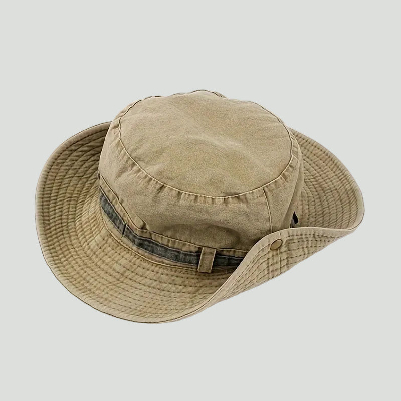 Cotton Boonie Hat – Packable Outdoor Sun Hat with Chin Strap
