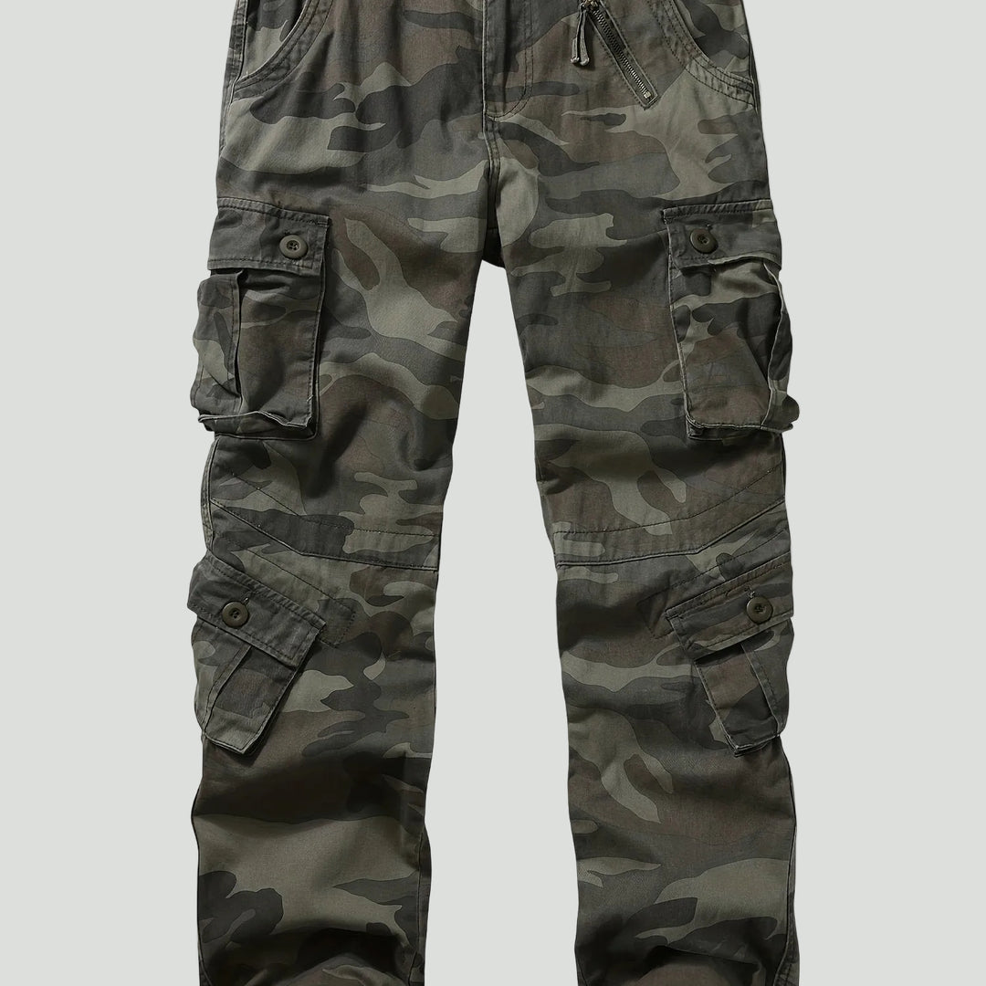 Men’s Camouflage Cargo Pants – Multi Pocket Outdoor Utility Design