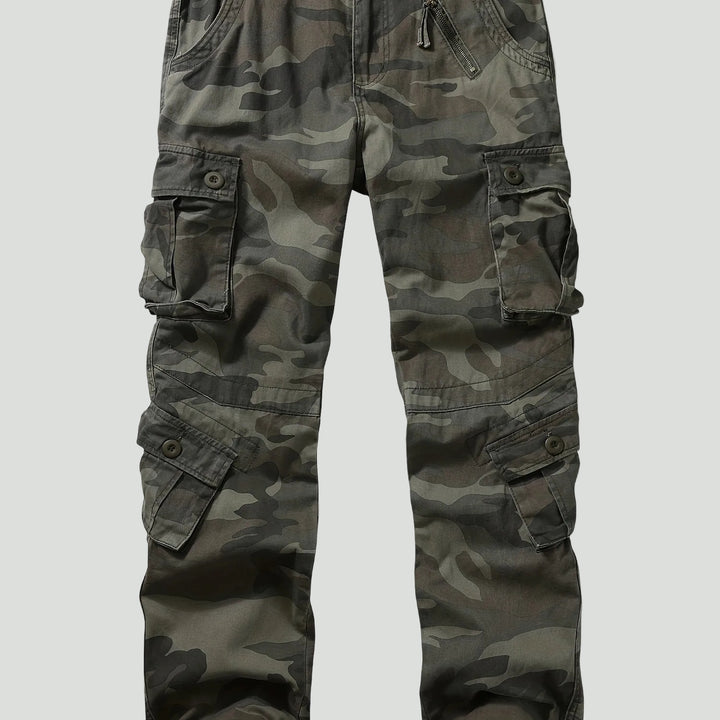 Men’s Camouflage Cargo Pants – Multi Pocket Outdoor Utility Design