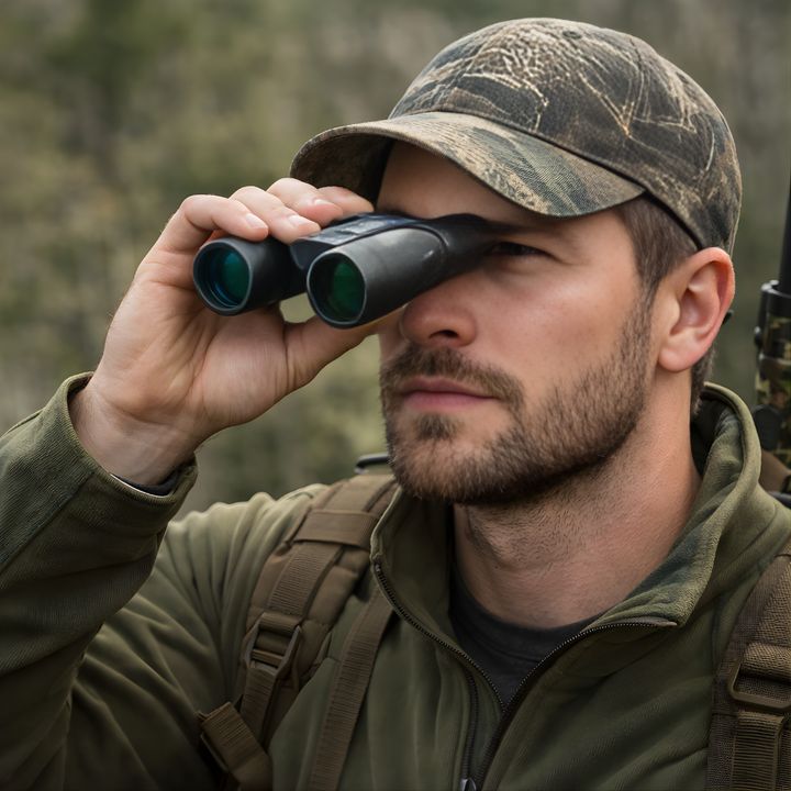Compact binoculars – 8x magnification with foldable design for outdoor observation