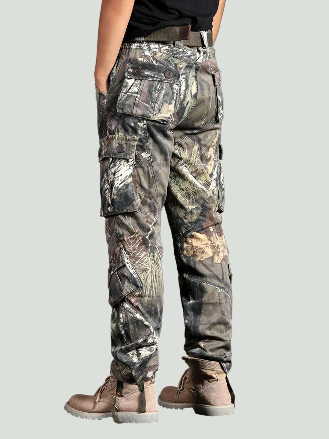 Men’s Camouflage Cargo Pants – Multi Pocket Outdoor Utility Design