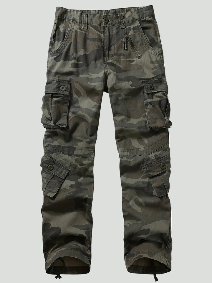 Men’s Camouflage Cargo Pants – Multi Pocket Outdoor Utility Design