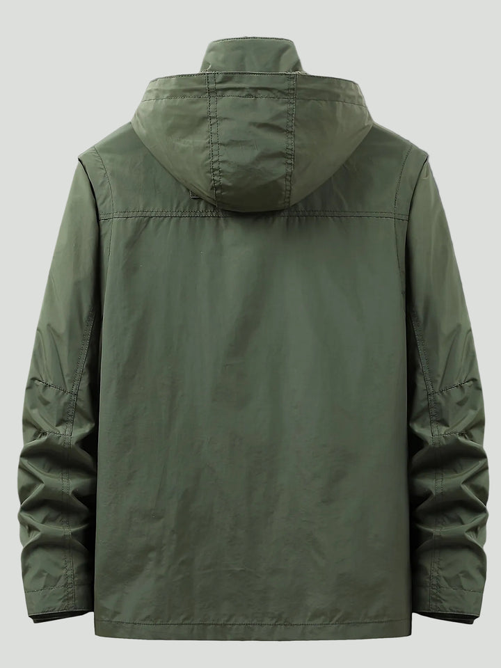 Men’s Outdoor Tactical Jacket – Multi-Pocket Design with Stand Collar