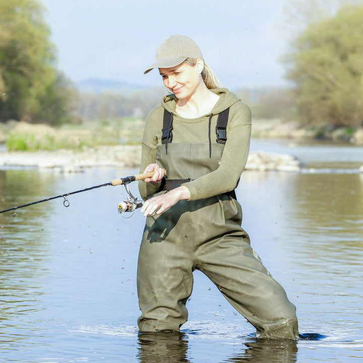 Fishing Waders with Integrated Boots – Waterproof Wading Pants for Outdoor Use