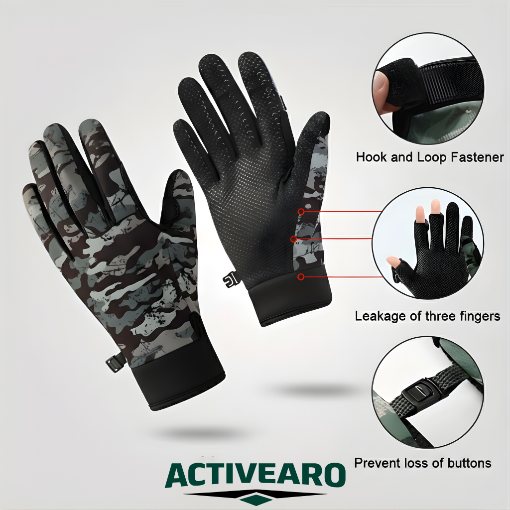 Fingerless Fishing Gloves – Non-Slip Grip & Light Insulation for Outdoor Use