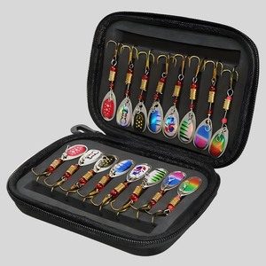 16-Piece Spinner Fishing Lure Set – Versatile Hard Baits for Predator Fishing