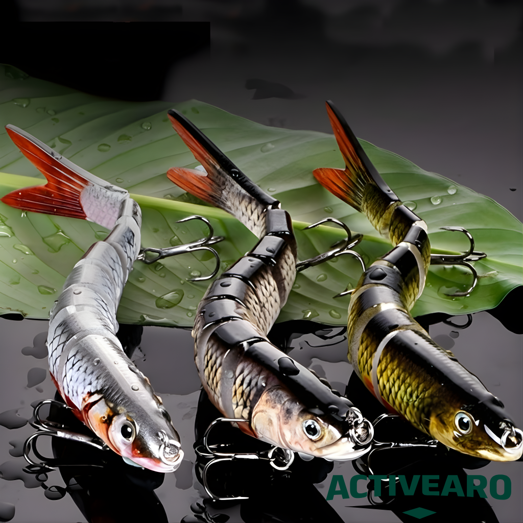 Multi-Jointed Fishing Lures for Freshwater & Saltwater – Slow Sinking Swimbait