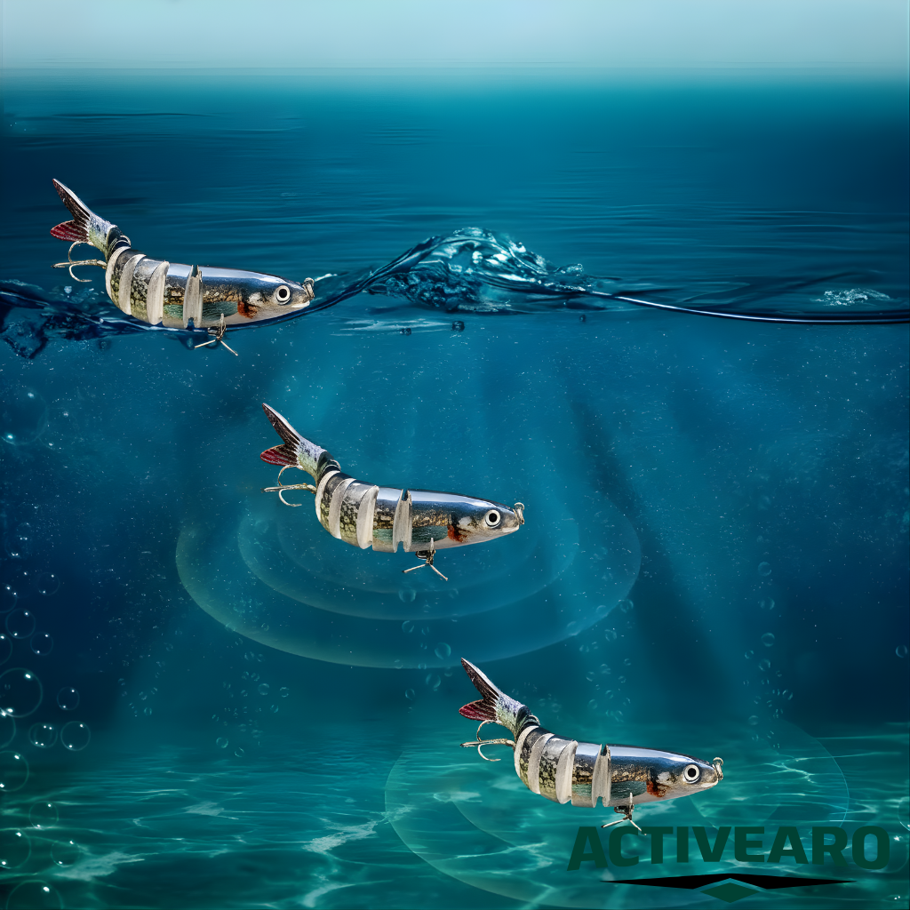 Multi-Jointed Fishing Lures for Freshwater & Saltwater – Slow Sinking Swimbait