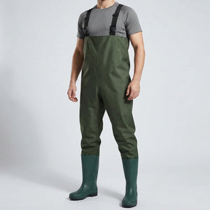 Fishing Waders with Integrated Boots – Waterproof Wading Pants for Outdoor Use
