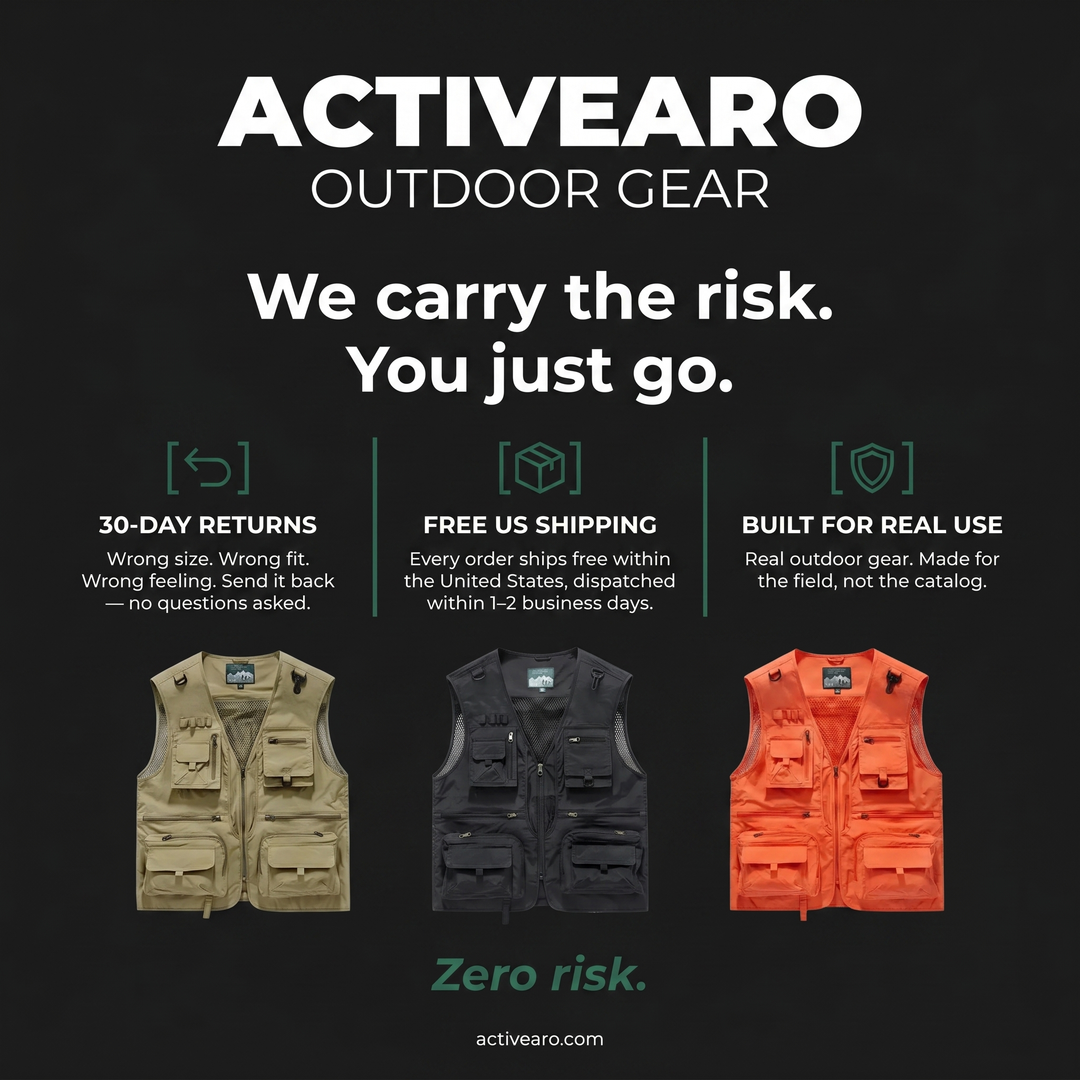 Men’s Multi-Pocket Outdoor Vest – Quick-Dry Mesh for Active Use