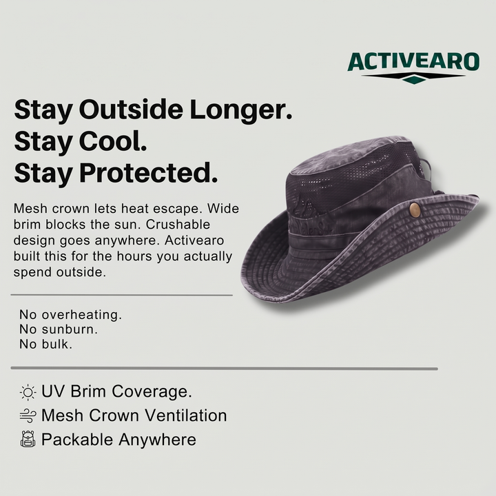 Lightweight Panama-Style Hat – Breathable Mesh Sun Hat for Outdoor Use