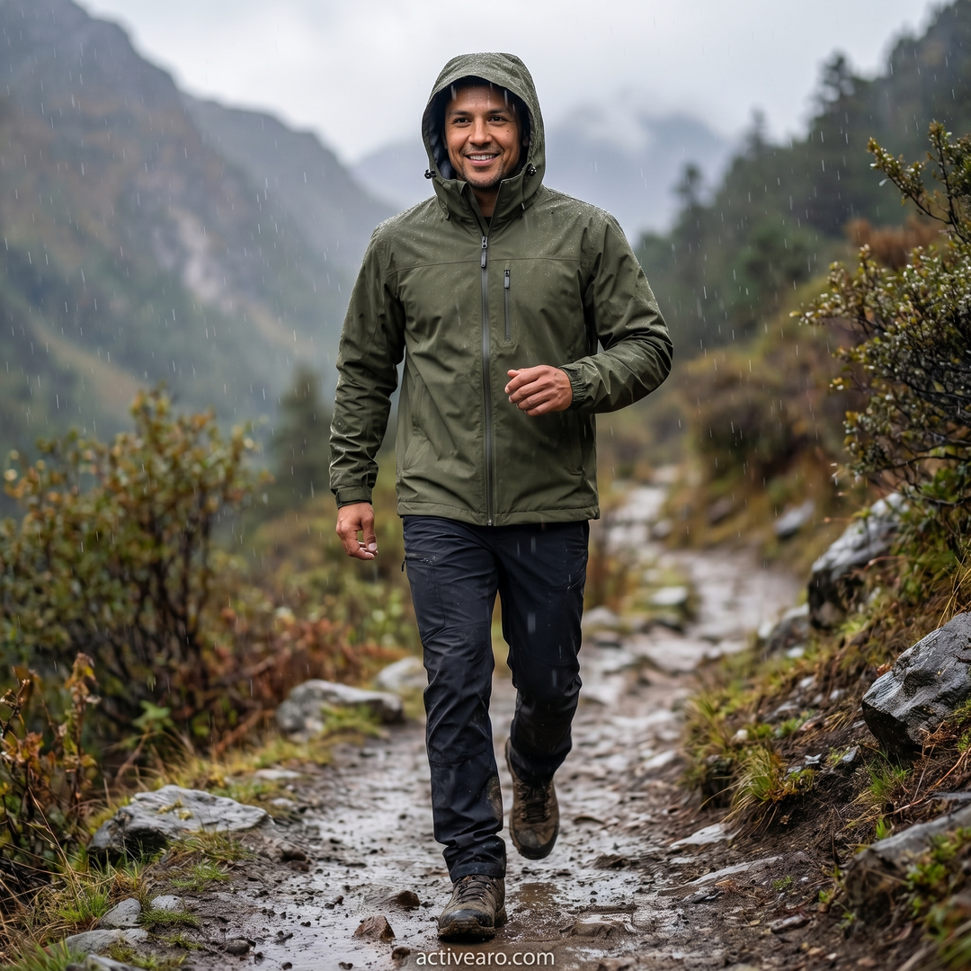 Waterproof Breathable Rain Jacket – Lightweight Outdoor Performance (Unisex)