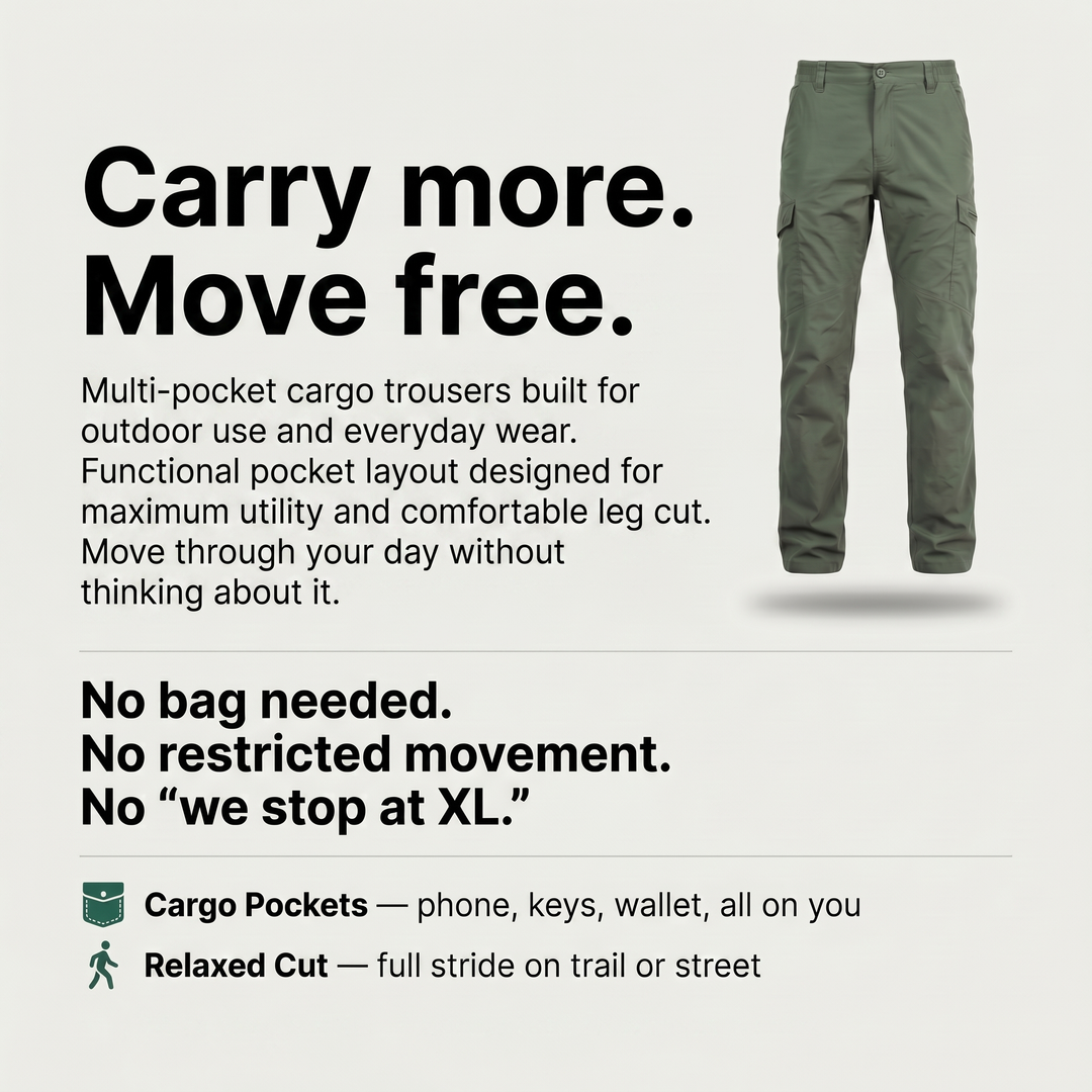 Men’s Cargo Trousers – Functional Design with Utility Pockets