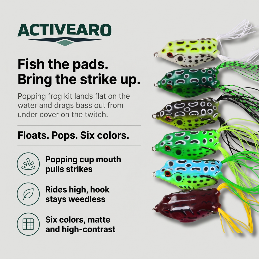 Activearo Topwater Frog Lures - benefits infographic v2