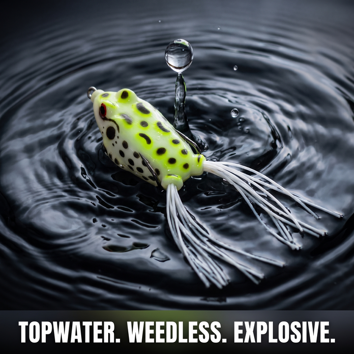 Activearo Topwater Frog Lures - prove USP macro close-up