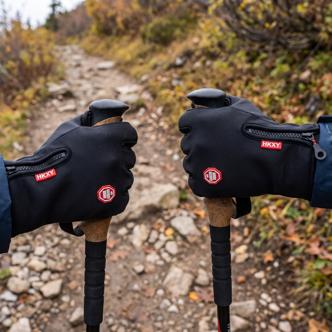 Men's Winter Gloves - Touchscreen Compatible - Anti-Slip