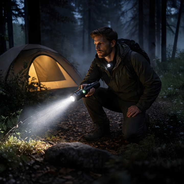LED Long-Range Zoom Flashlight – USB Rechargeable Utility Torch