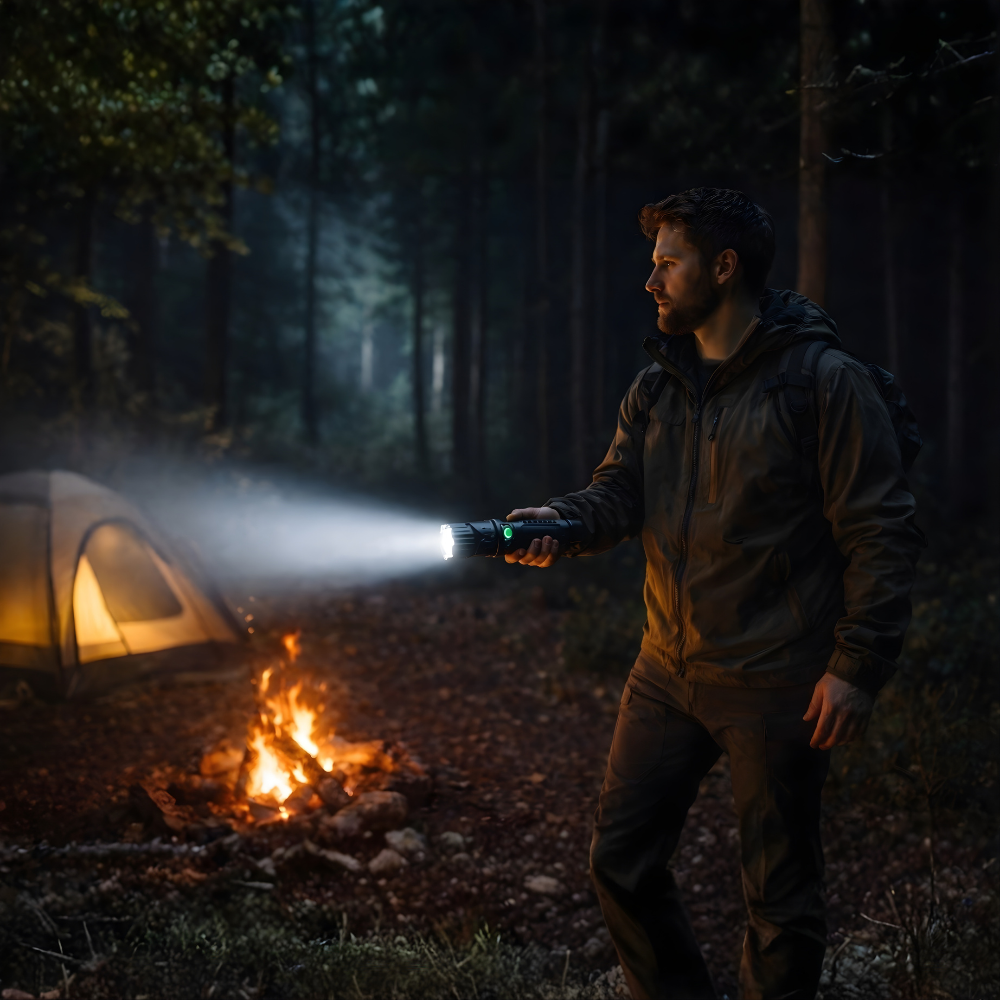 LED Long-Range Zoom Flashlight – USB Rechargeable Utility Torch