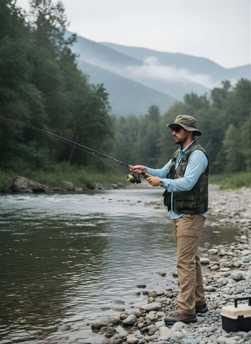 Men’s Multi-Pocket Outdoor Vest – Lightweight & Breathable for Fishing and Field Use