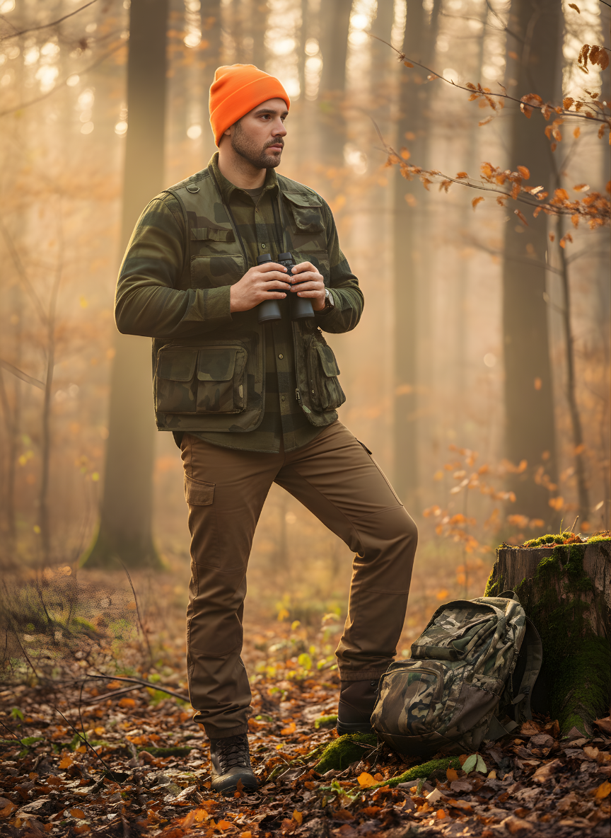 Men’s Multi-Pocket Outdoor Vest – Lightweight & Breathable for Fishing and Field Use