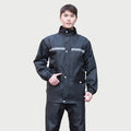 Men's Rain Suit - Waterproof Jacket and Pants with Clear Visor Hood