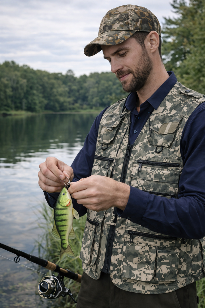 Men’s Camouflage Outdoor Vest – Multi Pocket Utility Design