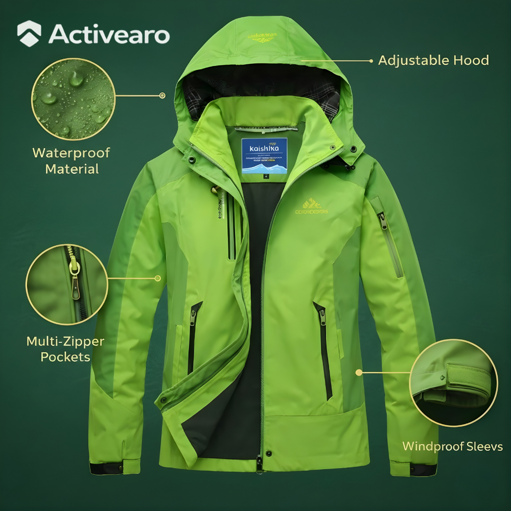 Insulated Rain Jacket – Water-Resistant Outdoor Layer for Cool Conditions