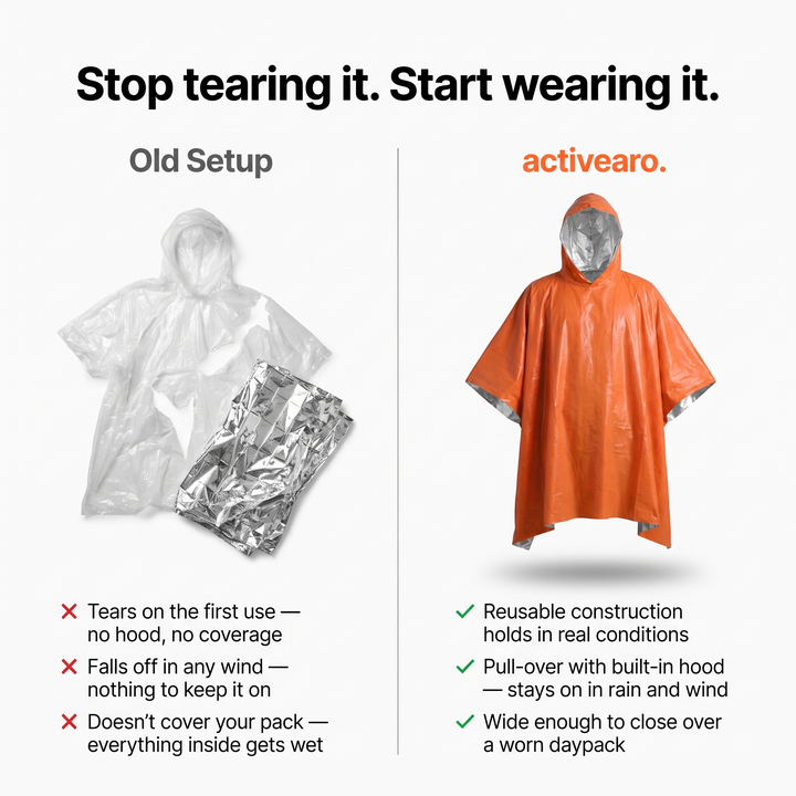 Compare vs disposable poncho
