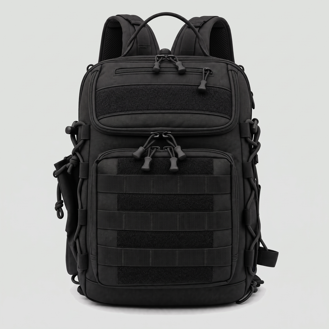 Convertible fishing sling backpack in black