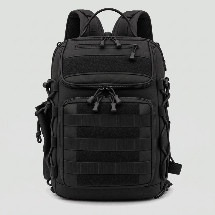 Convertible fishing sling backpack in black
