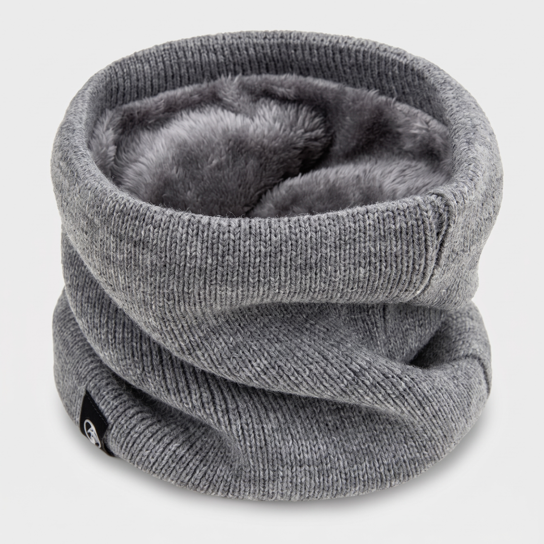 Fleece-Lined Neck Gaiter - Grey