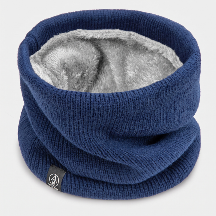 Fleece-Lined Neck Gaiter - Navy Blue