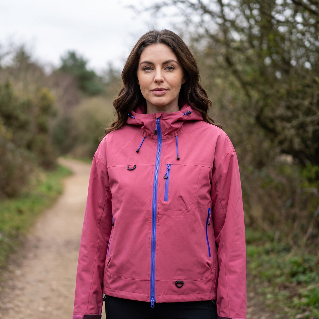 Women's Rain Jacket - Pink - Front
