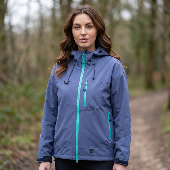Women's Rain Jacket - Purple - Front