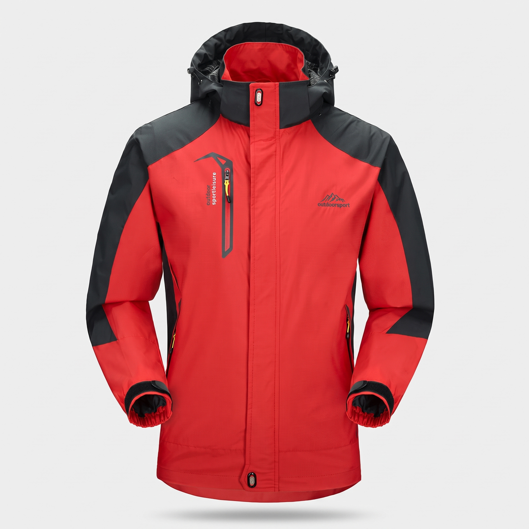 Men's Rain Jacket - Red