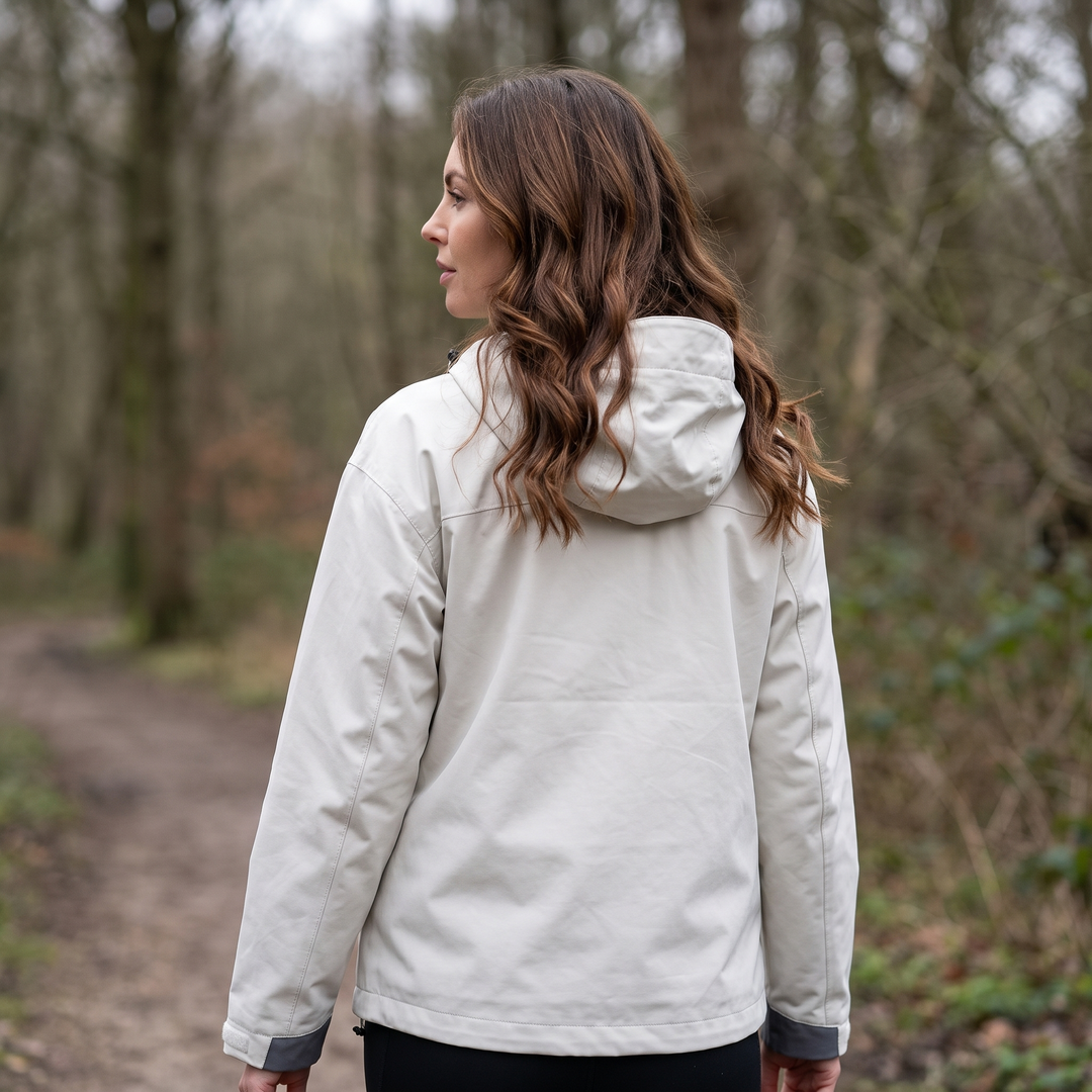 Women's Rain Jacket - Grey - Back