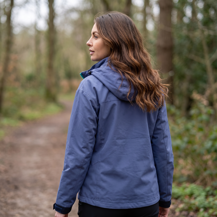 Women's Rain Jacket - Purple - Back