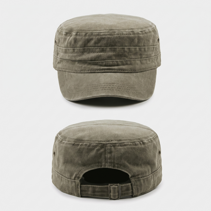 Top and back views of the cap
