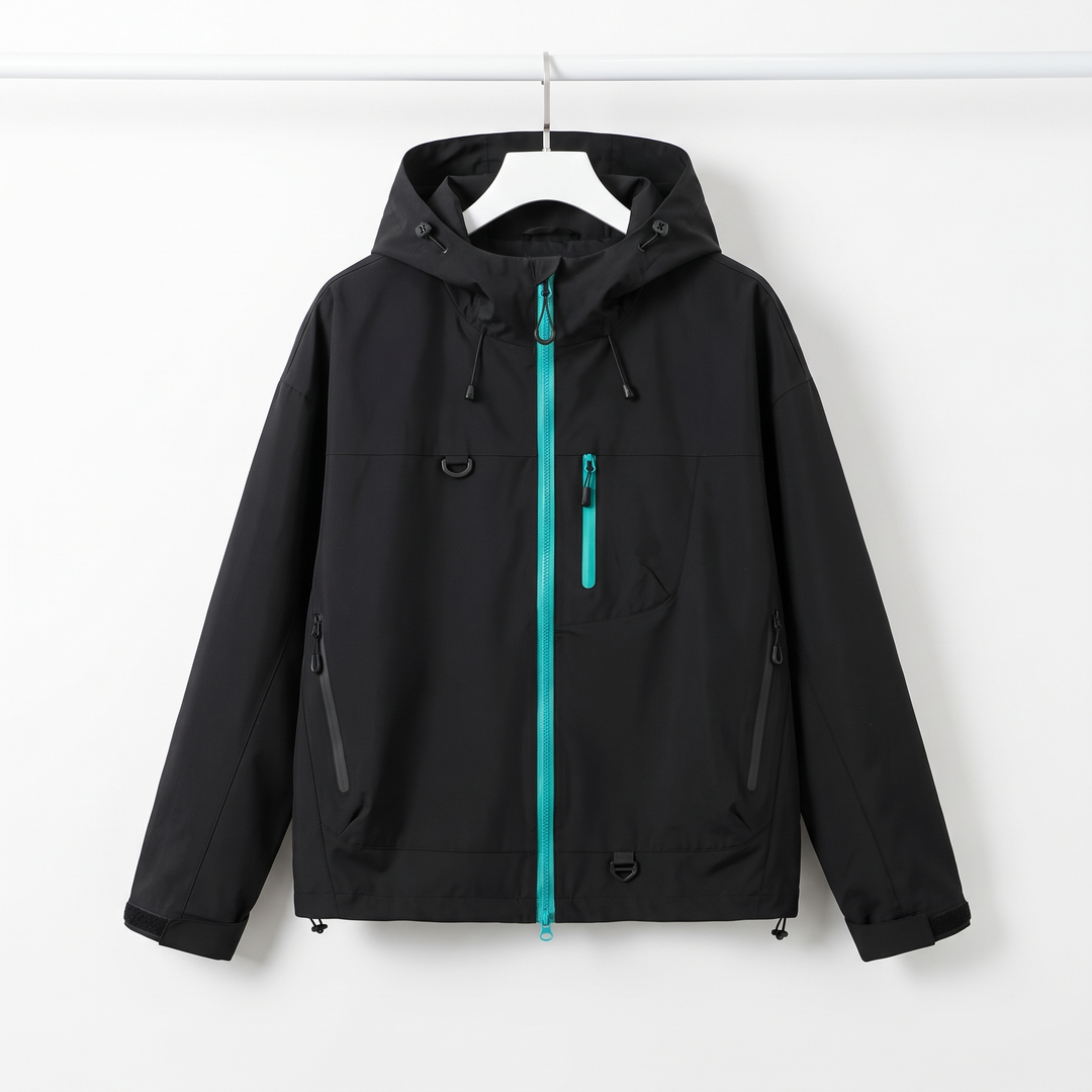 Women's Rain Jacket - Black - Hanger