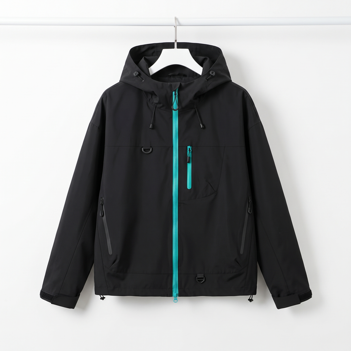 Women's Rain Jacket - Black - Hanger