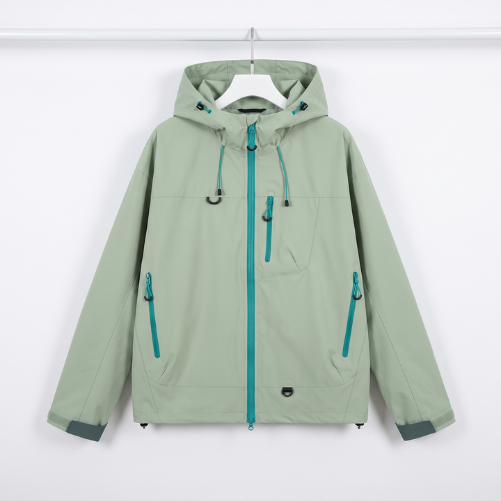 Women's Rain Jacket - Light Green - Hanger
