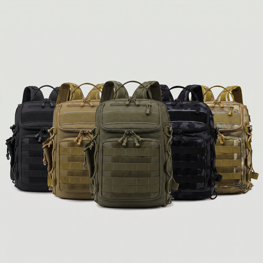 All five colourways of the convertible fishing sling backpack