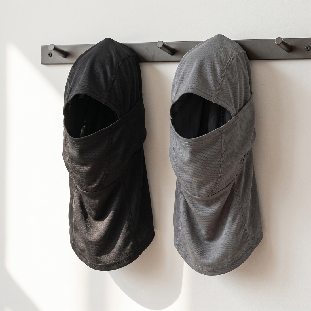 Balaclava ski mask black and gray colourways