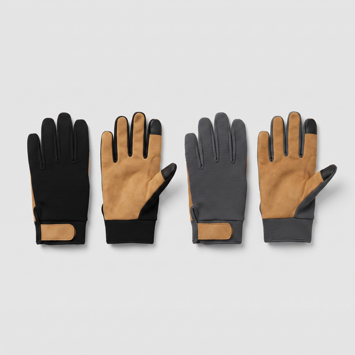 Both colorways of the tactical gloves shown together
