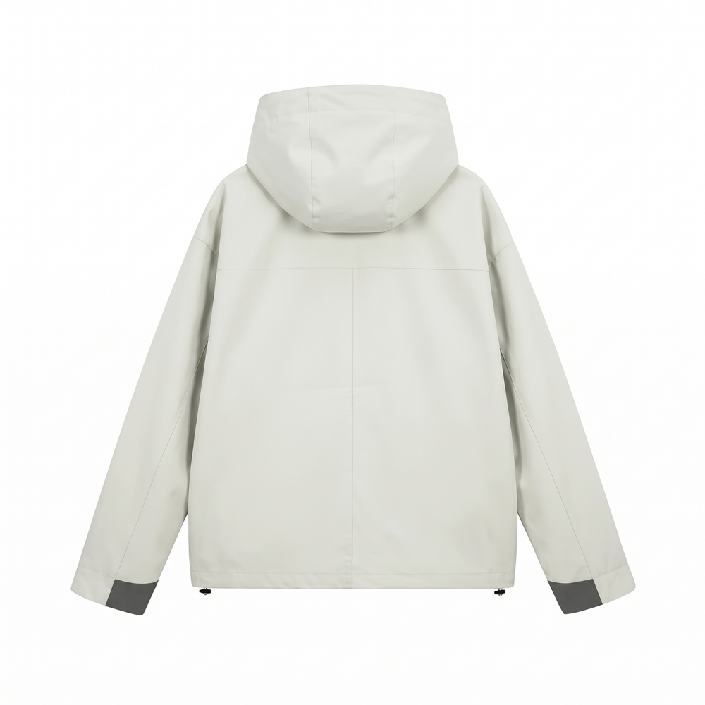 Women's Rain Jacket - Grey - Back Plain