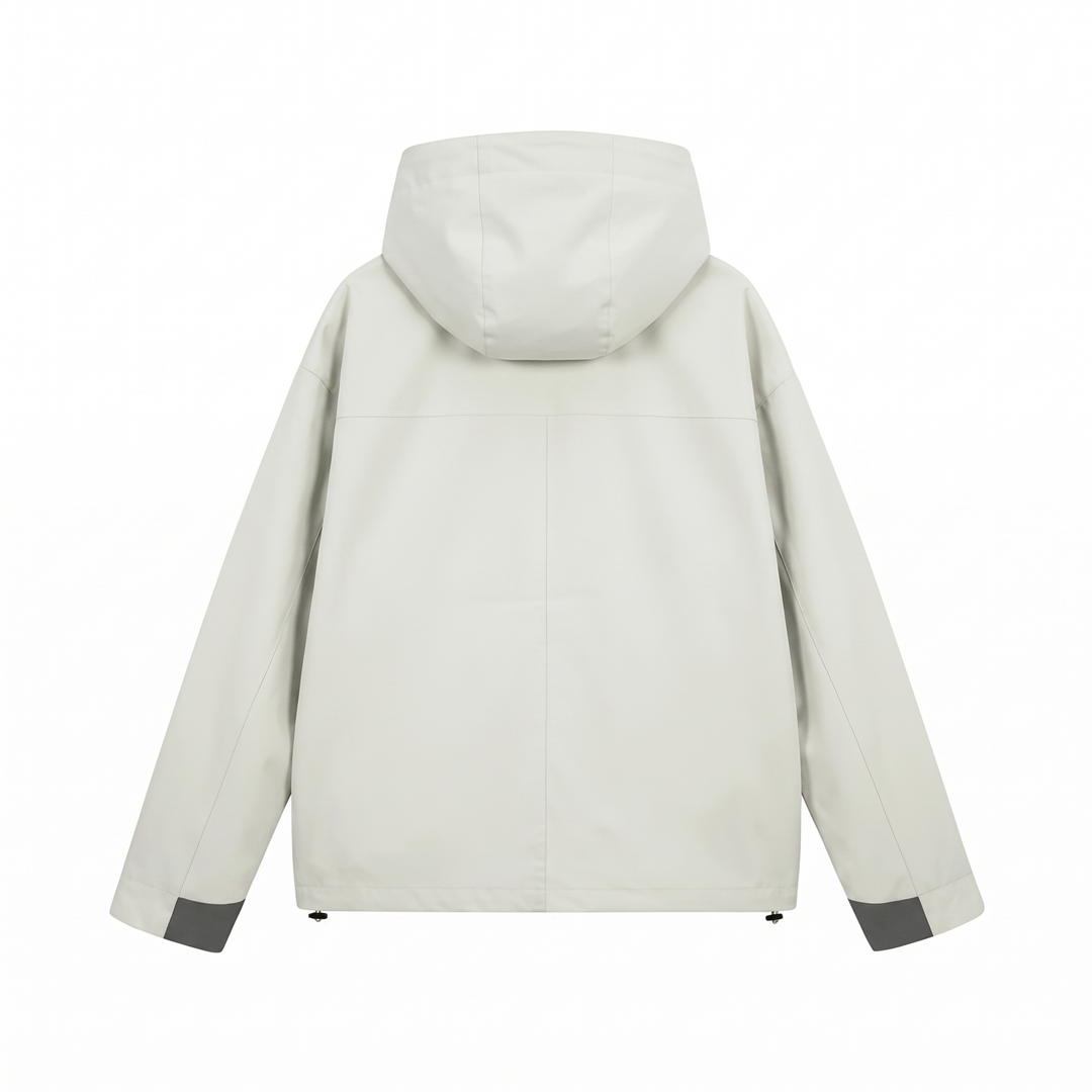 Women's Rain Jacket - Grey - Back Plain