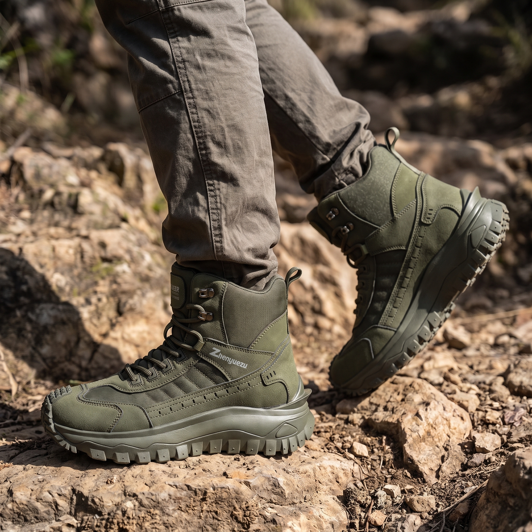 On-foot terrain stride